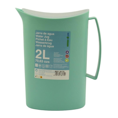 Dzbanek plastikowy 2,0L Soft z pokrywką mix